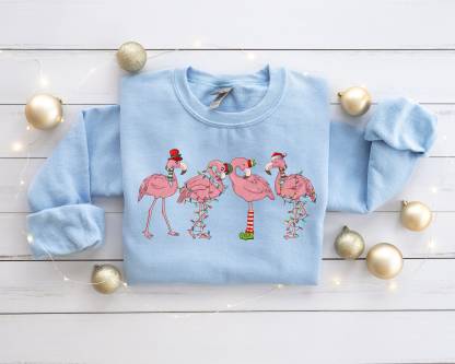 Flamingo Christmas Sweatshirts