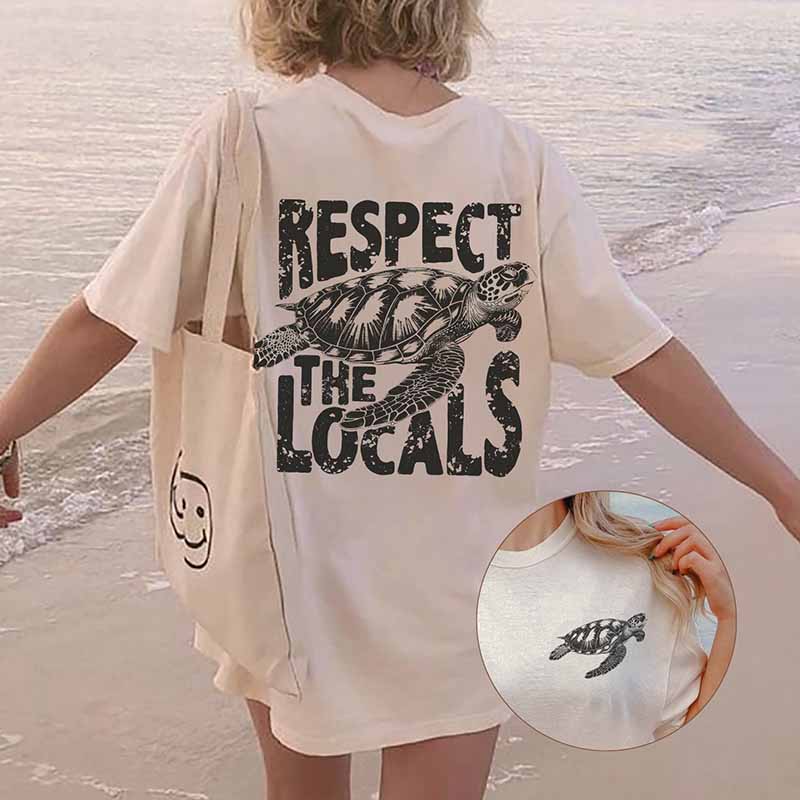 Respect the Locals Ocean Of Comfort  T-Shirt-carlalin