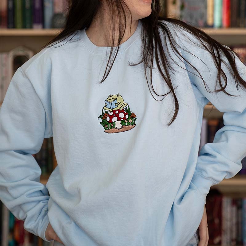 Reading Lover & Cute Frog Sweatshirt