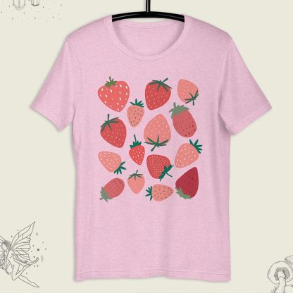 Cute Strawberry Fruit Gift T-Shirt-carlalin