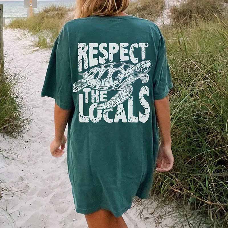 Respect the Locals Ocean Of Comfort  T-Shirt-carlalin