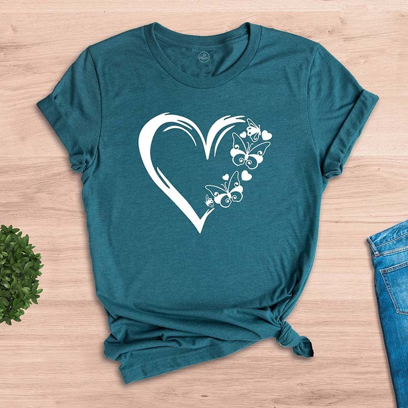 Cute Butterfly Heart  Health  T-Shirt
