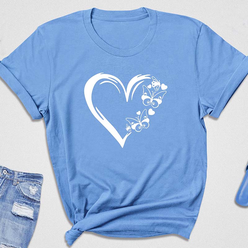 Cute Butterfly Heart  Health  T-Shirt