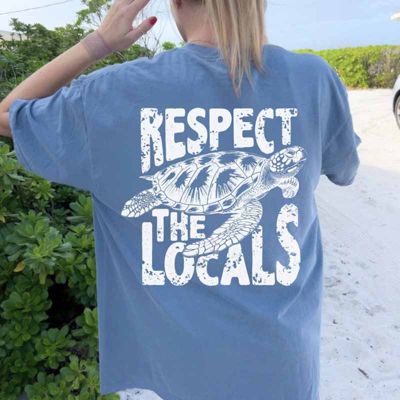 Respect the Locals Ocean Of Comfort  T-Shirt-carlalin
