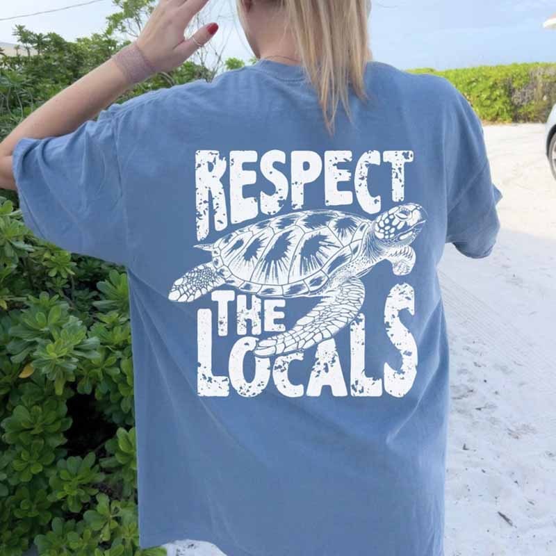 Respect the Locals Ocean Of Comfort  T-Shirt-carlalin