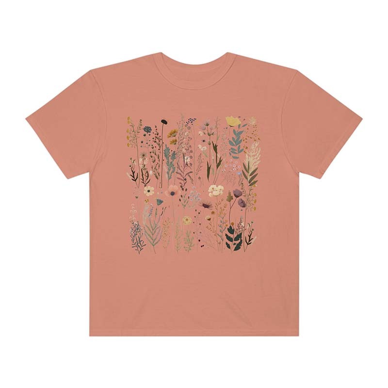 Pastel Floral Nature Garden Lover Gift T-Shirt-carlalin