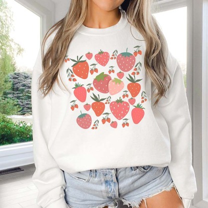 Strawberry Farmers Market Sweatshirt-carlalin