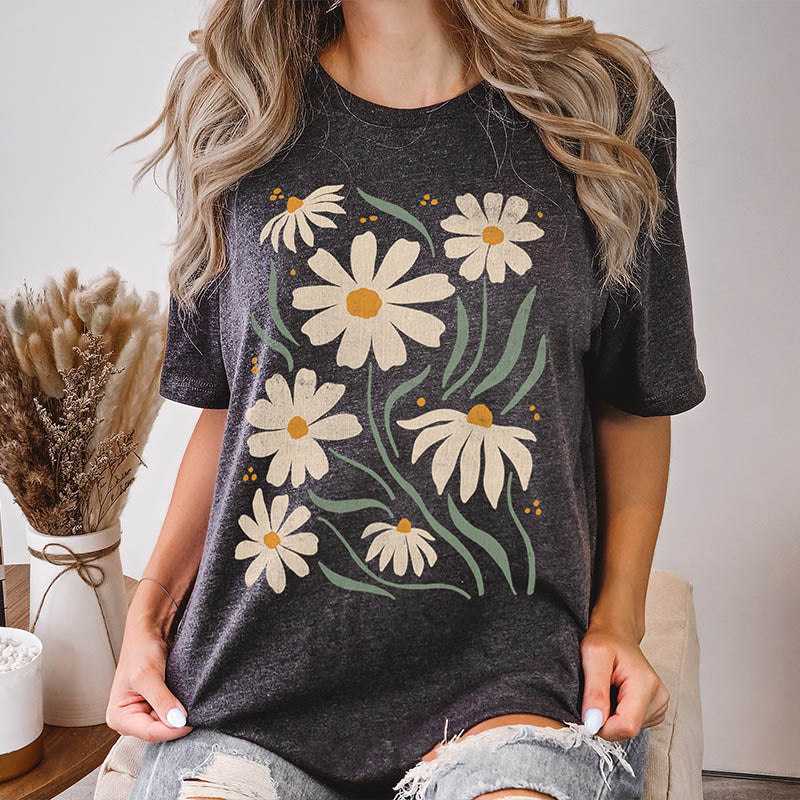 Womens Spring Wildflower T-Shirt-carlalin