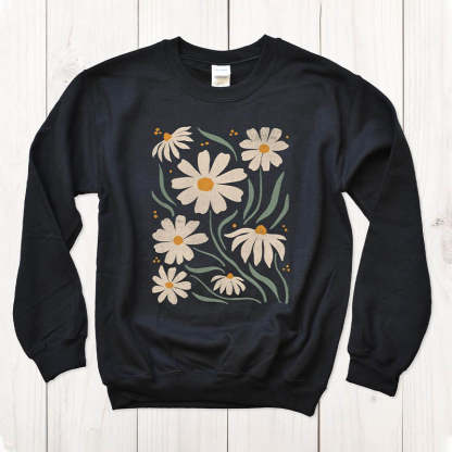 Flower Print Women Gift Sweatshirt-carlalin