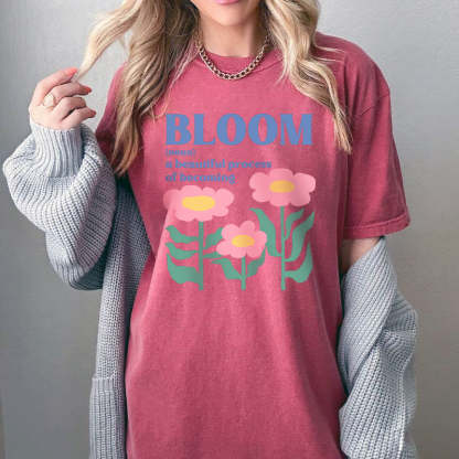 Inspirational Boho Flower Bloom T-Shirt-carlalin