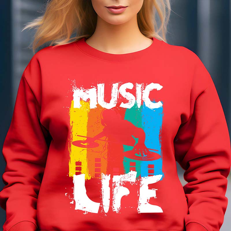 Music Life Of Music Lover  Sweatshirt
