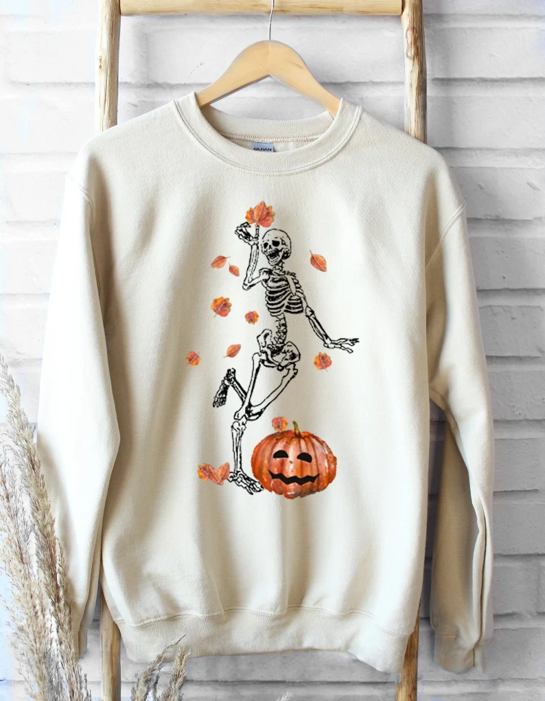 Fall Skeleton Sweatshirt-carlalin