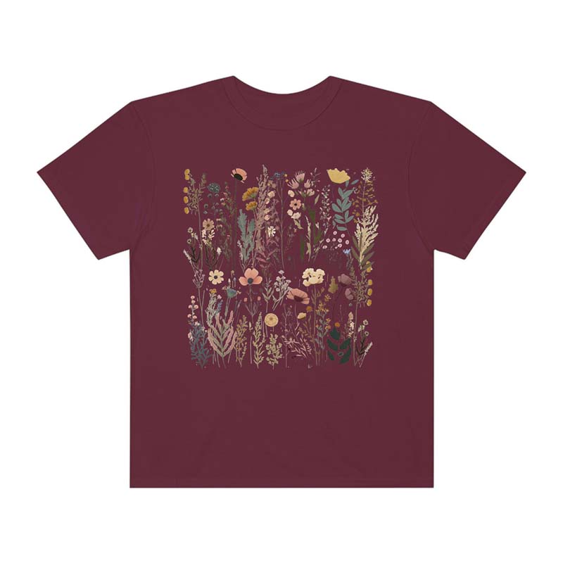 Pastel Floral Nature Garden Lover Gift T-Shirt-carlalin