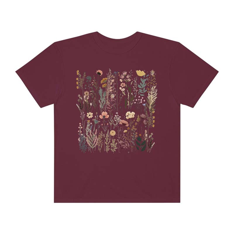 Pastel Floral Nature Garden Lover Gift T-Shirt-carlalin
