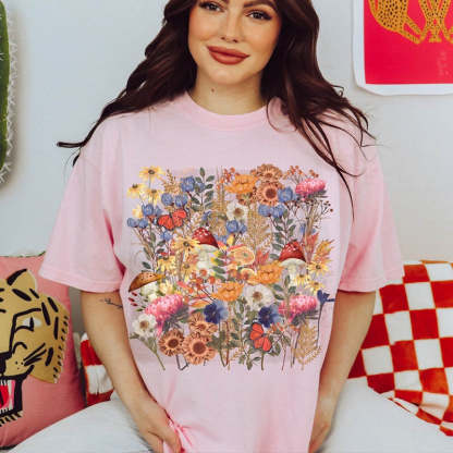 Spring wildflower Nature Lover T-Shirt-carlalin