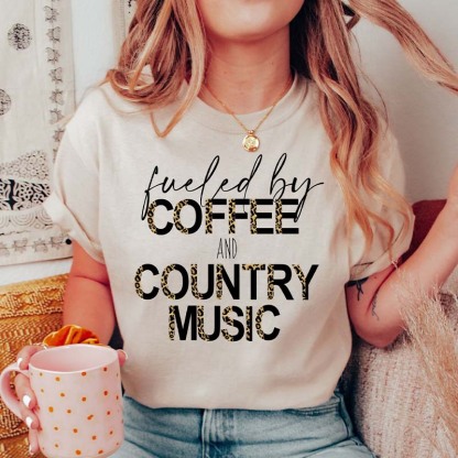 Fueled by Coffee and Country Music T-Shirt
