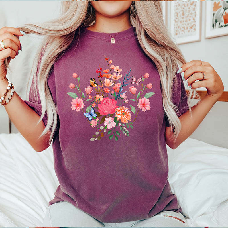 Cute Mothers Day Wildflower T-Shirt-carlalin