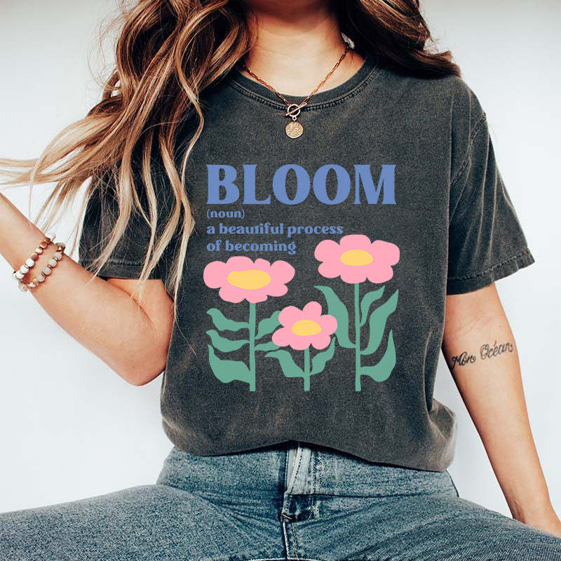 Inspirational Boho Flower Bloom T-Shirt-carlalin