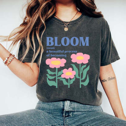 Inspirational Boho Flower Bloom T-Shirt-carlalin