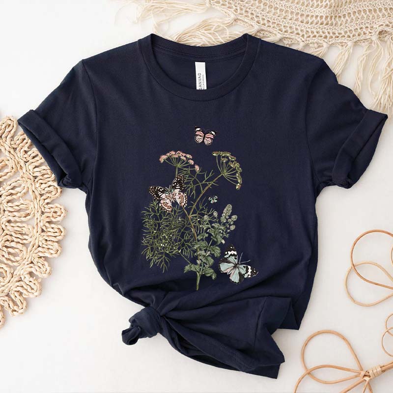 Wild Meadow Flower Nature T-Shirt-carlalin