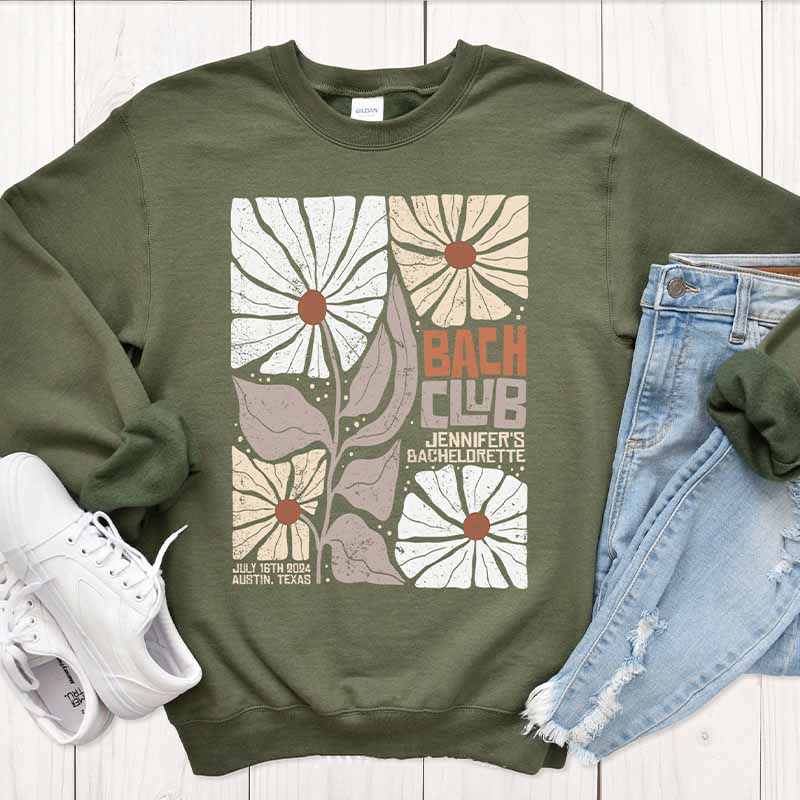 Bach Club Floral Bridal Party Sweatshirt-carlalin