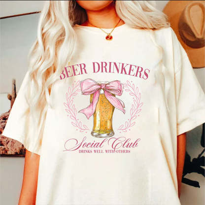 Beer Drinkers Social Club T-Shirt-carlalin