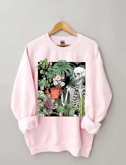 You Make Me Feel Alive Plant Sweatshirt-carlalin