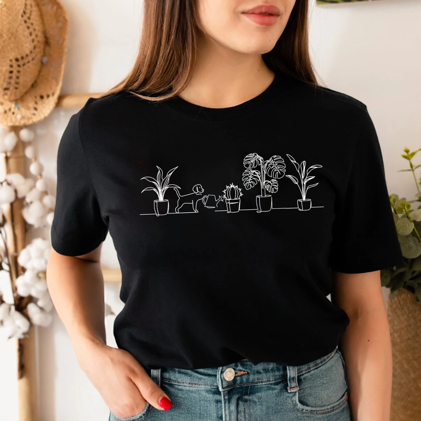 Dog and Plants Shirt