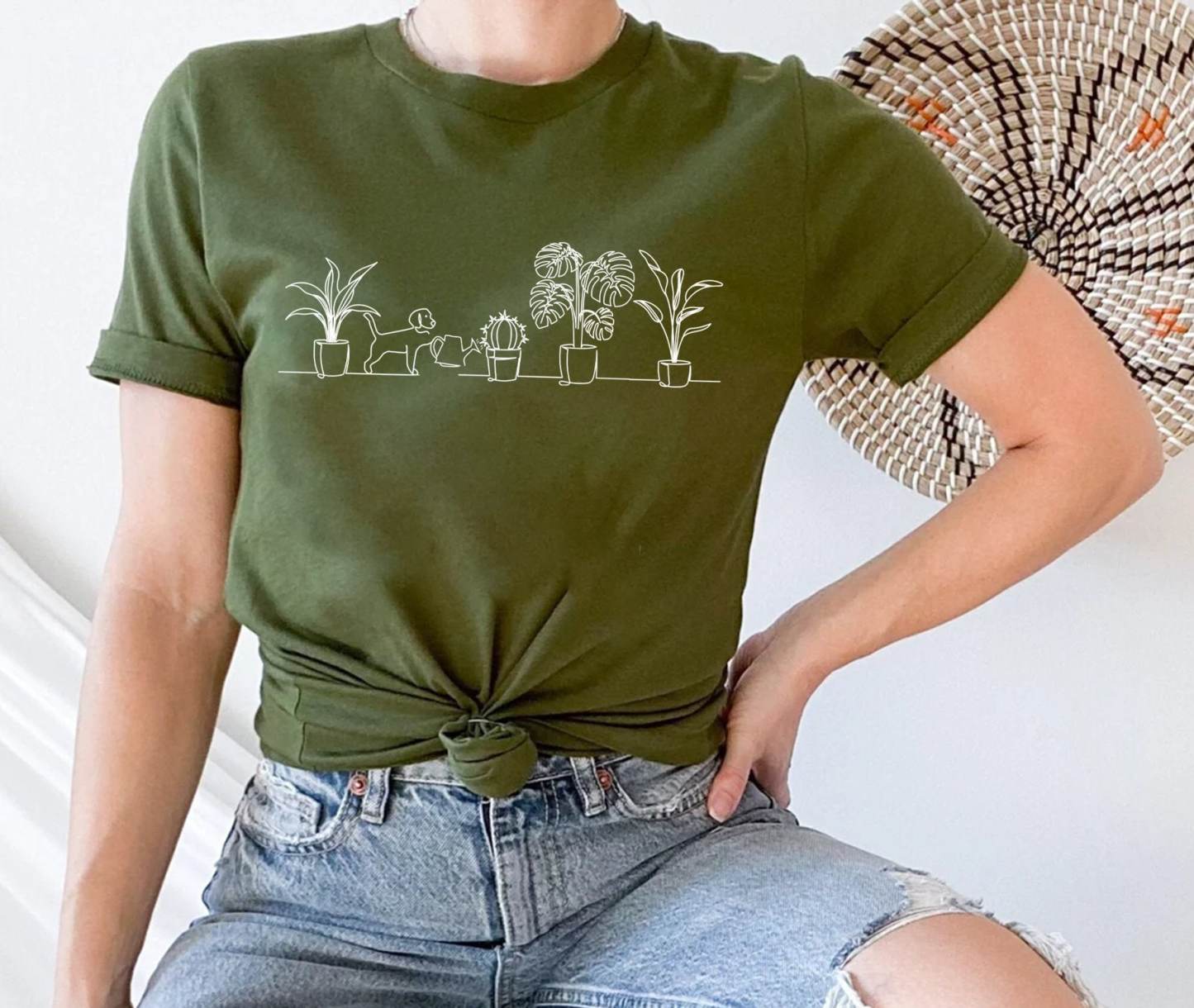 Dog and Plants Shirt