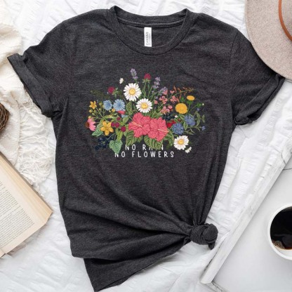 Wild Flowers Floral for Women T-Shirt-carlalin