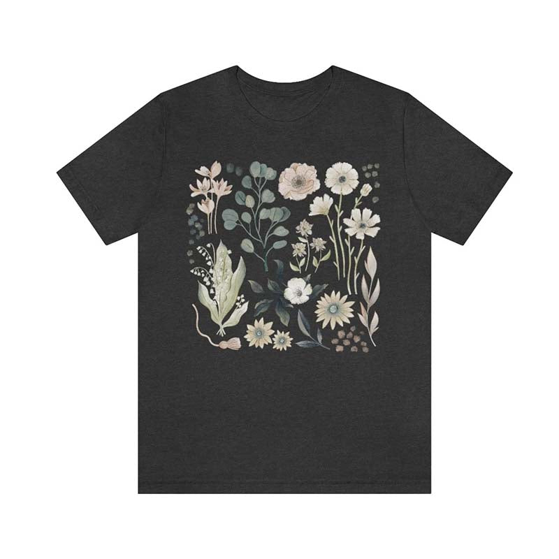 Forestcore Flowers Botanical T-Shirt-carlalin