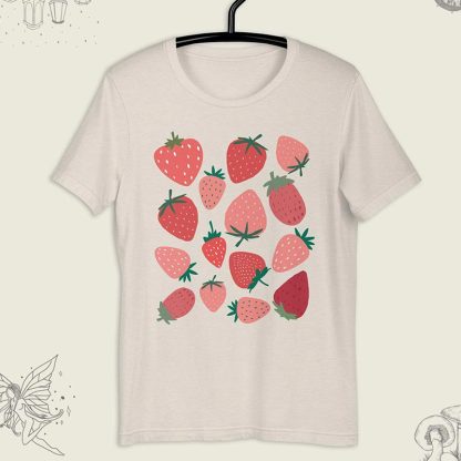Cute Strawberry Fruit Gift T-Shirt-carlalin