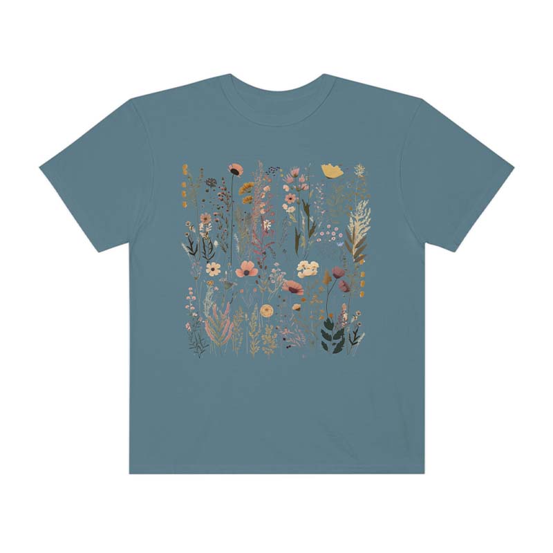 Pastel Floral Nature Garden Lover Gift T-Shirt-carlalin