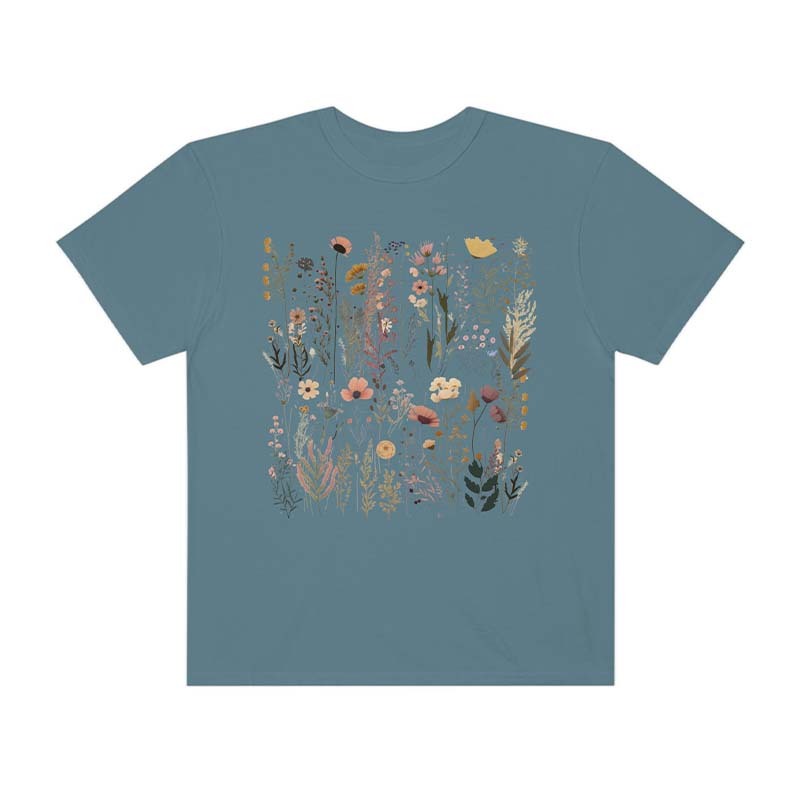 Pastel Floral Nature Garden Lover Gift T-Shirt-carlalin