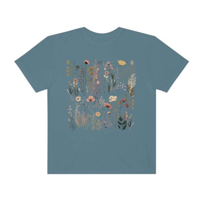 Pastel Floral Nature Garden Lover Gift T-Shirt-carlalin