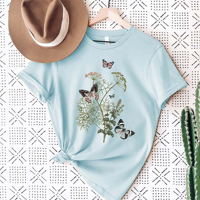Wild Meadow Flower Nature T-Shirt-carlalin