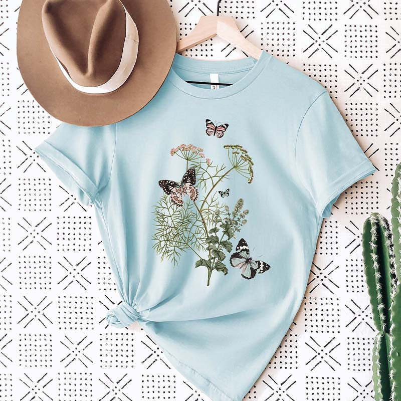 Wild Meadow Flower Nature T-Shirt-carlalin