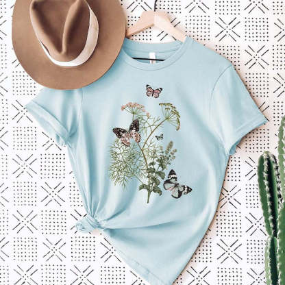 Wild Meadow Flower Nature T-Shirt-carlalin