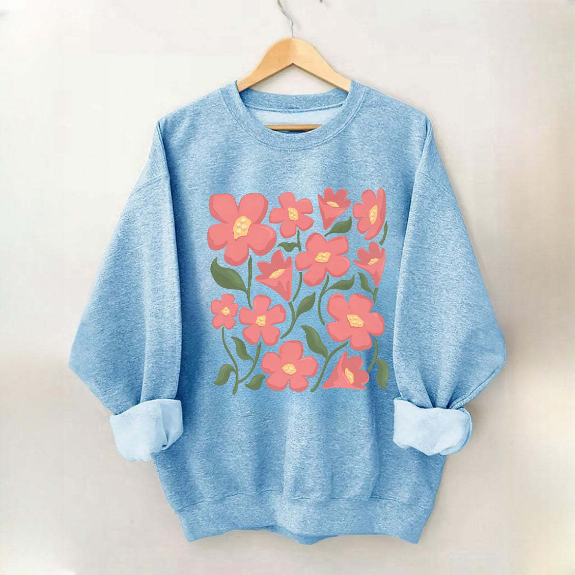Pink Flower Market Honolulu Sweatshirt-carlalin