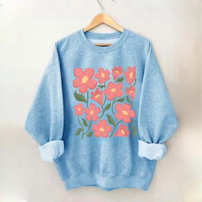 Pink Flower Market Honolulu Sweatshirt-carlalin