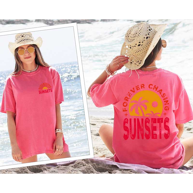 Forever Chasing Sunsets Summer T-Shirt-carlalin