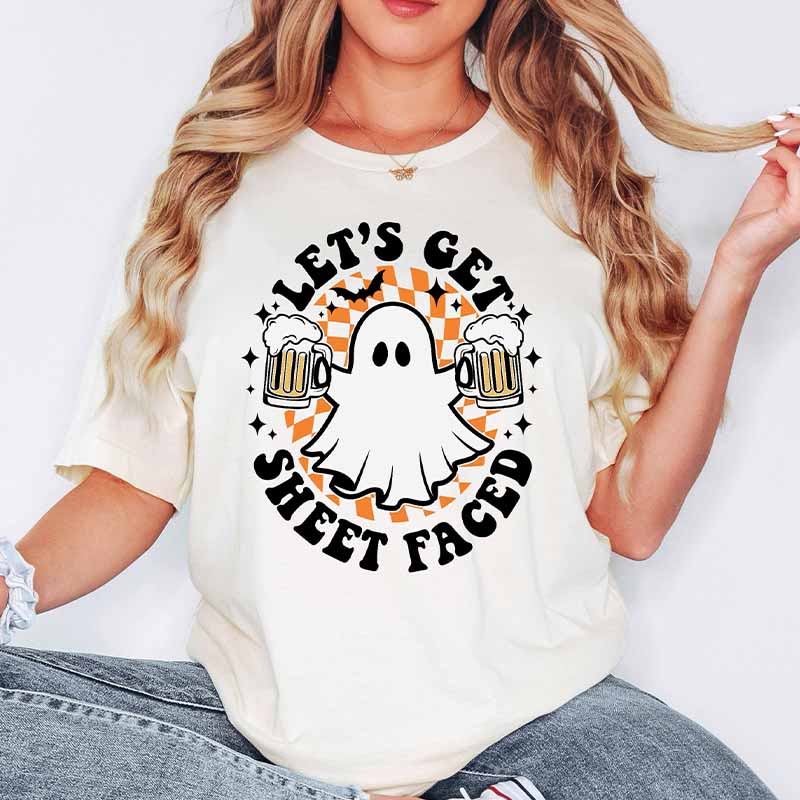 Let's Get Sheet Faced Of Beer  T-Shirt-carlalin