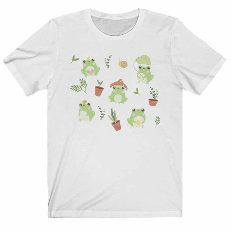 Garden And Cute Frog T-Shirt