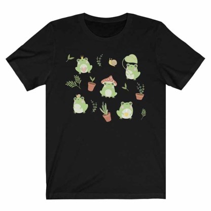 Garden And Cute Frog T-Shirt