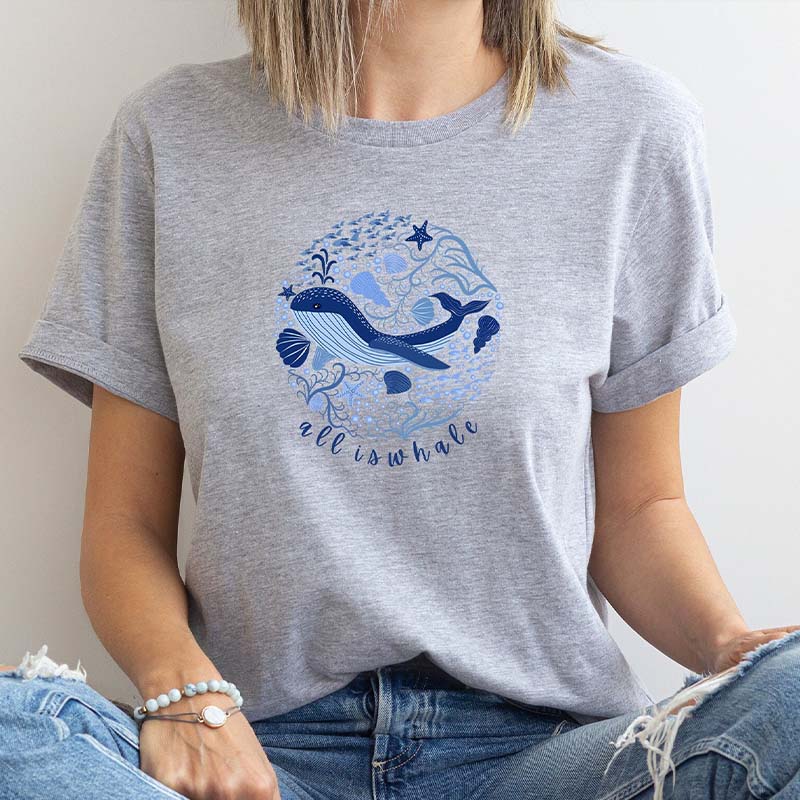 All Is Whale Of Ocean T-Shirt-carlalin