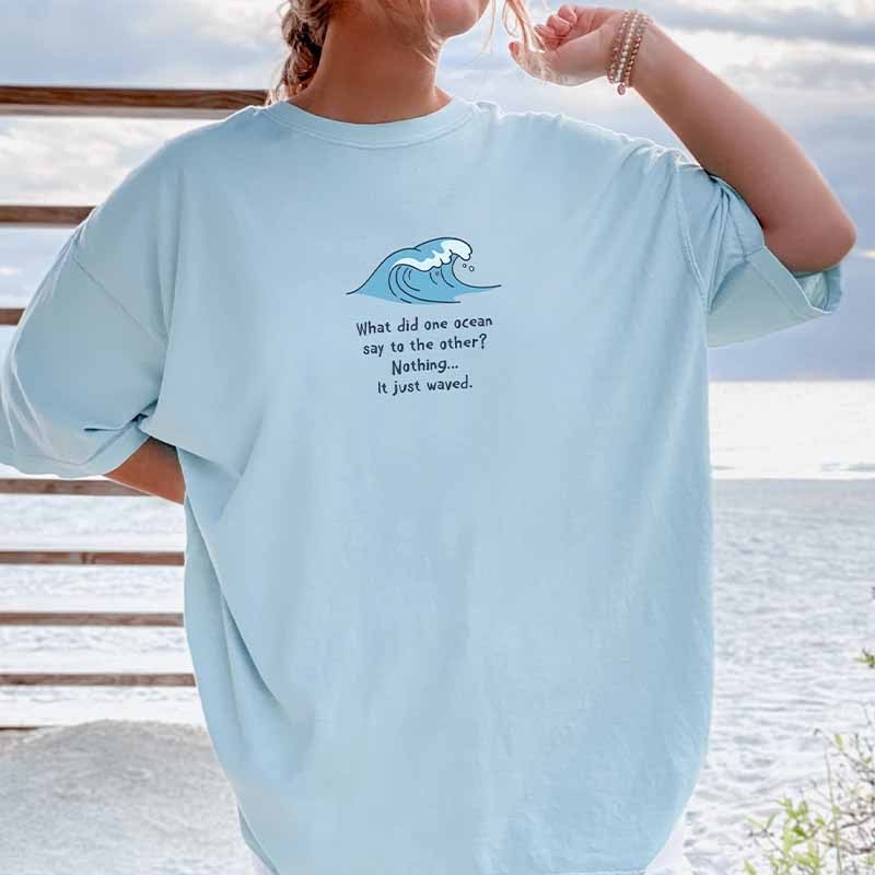Ocean Wave T Shirt-carlalin