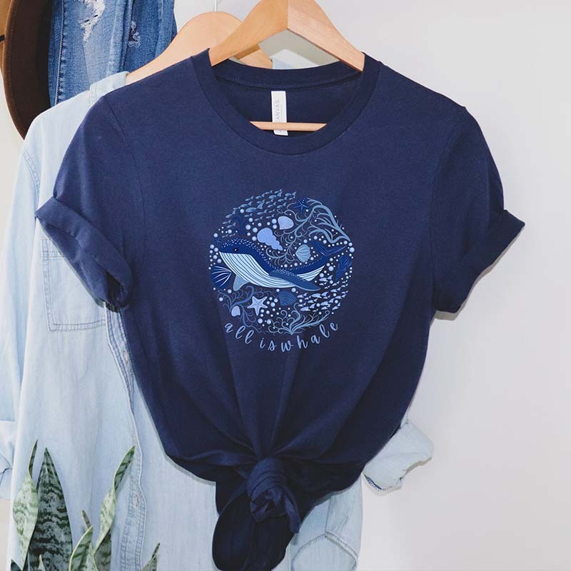 All Is Whale Of Ocean T-Shirt-carlalin