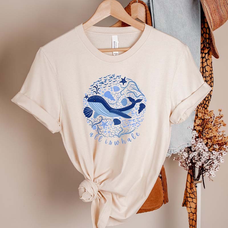 All Is Whale Of Ocean T-Shirt-carlalin