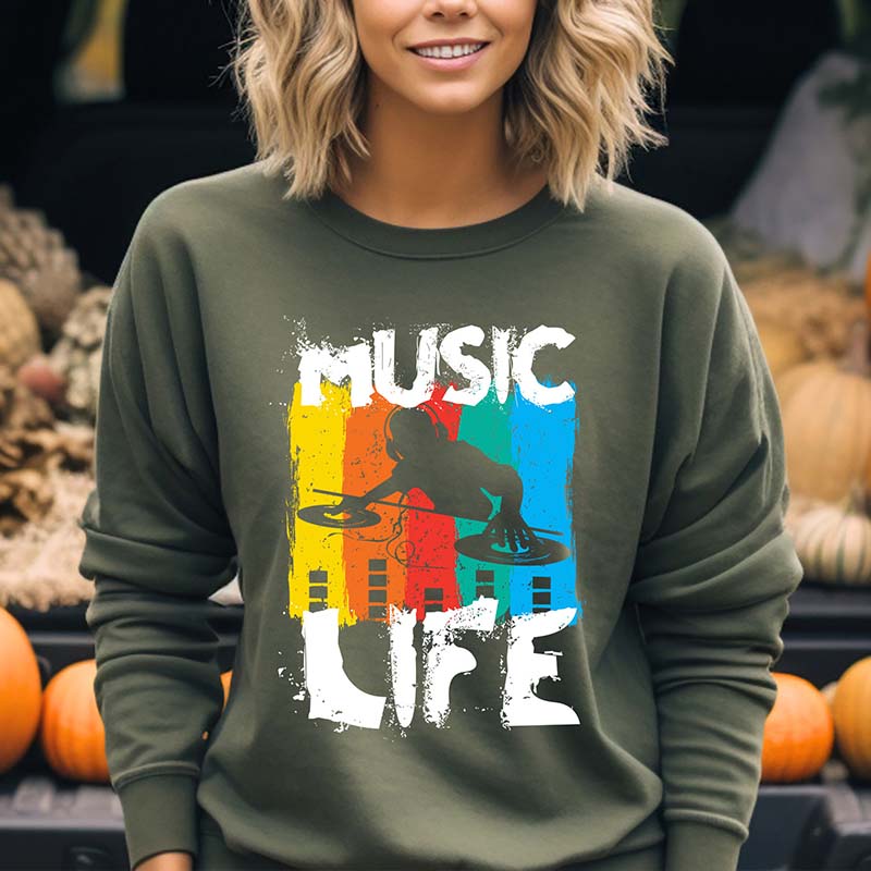 Music Life Of Music Lover  Sweatshirt