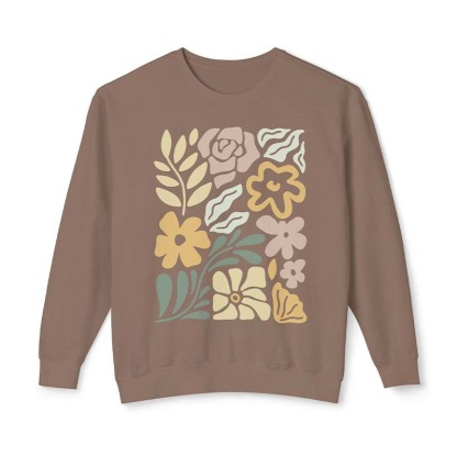 Retro Wavy Flowers Sweatshirt-carlalin